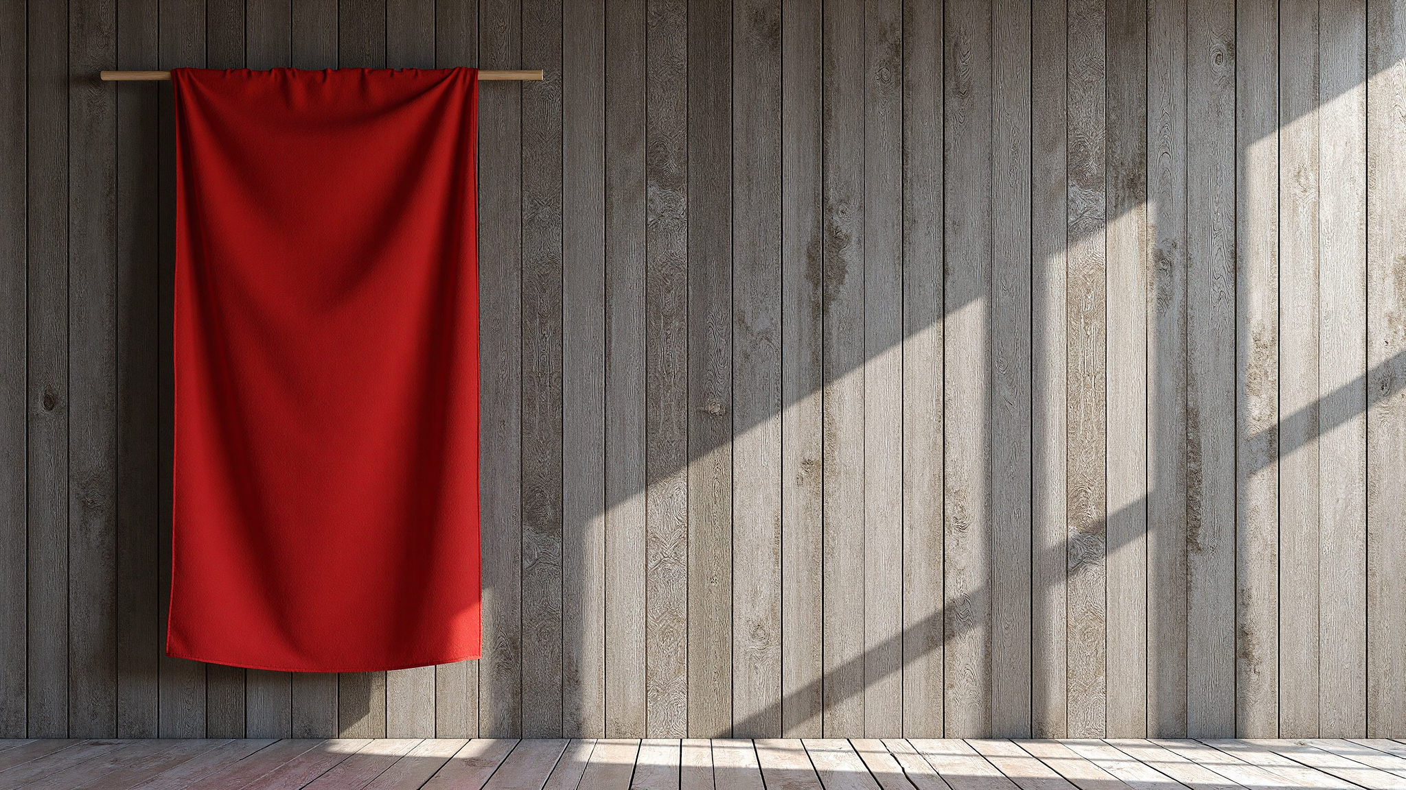 会议室桌旗实景